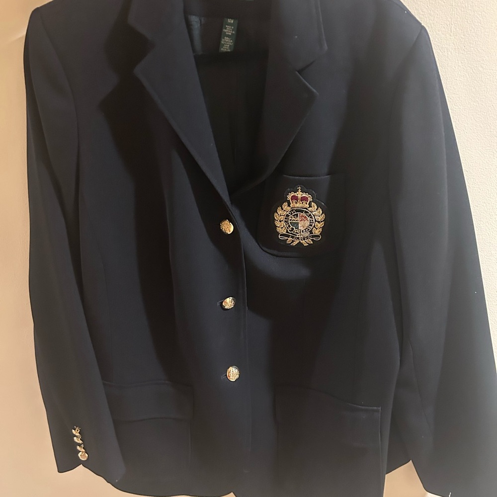Ralph Lauren Vintage Black Blazer Classic Tailored Fit
